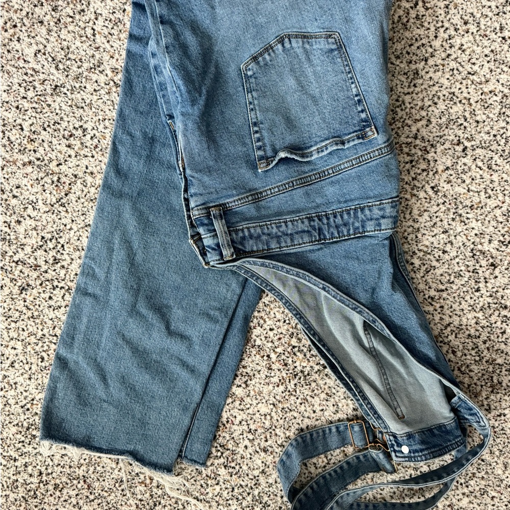 Maternity overalls.